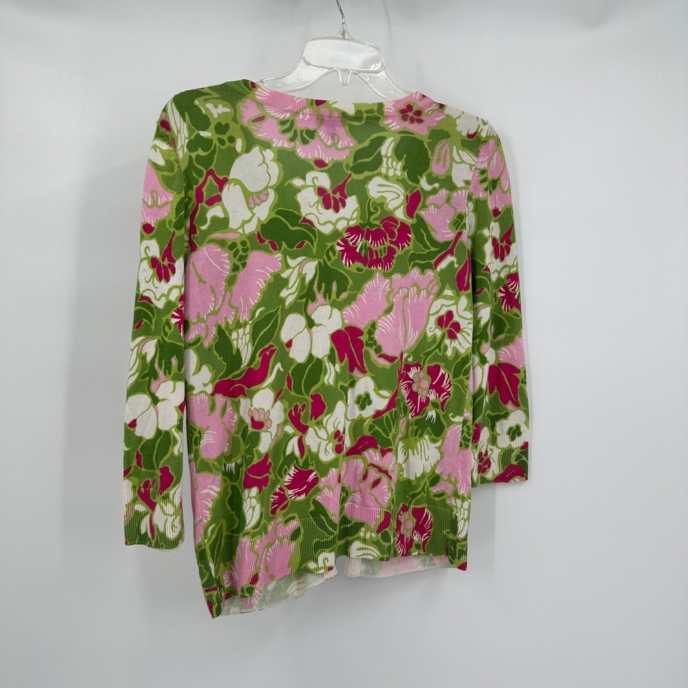 Talbots Womens Preppy Floral Cardigan Sweater Sz S Garden Party Colorful Spring - Picture 2 of 7